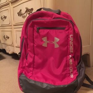 Pink Under Armour backpack